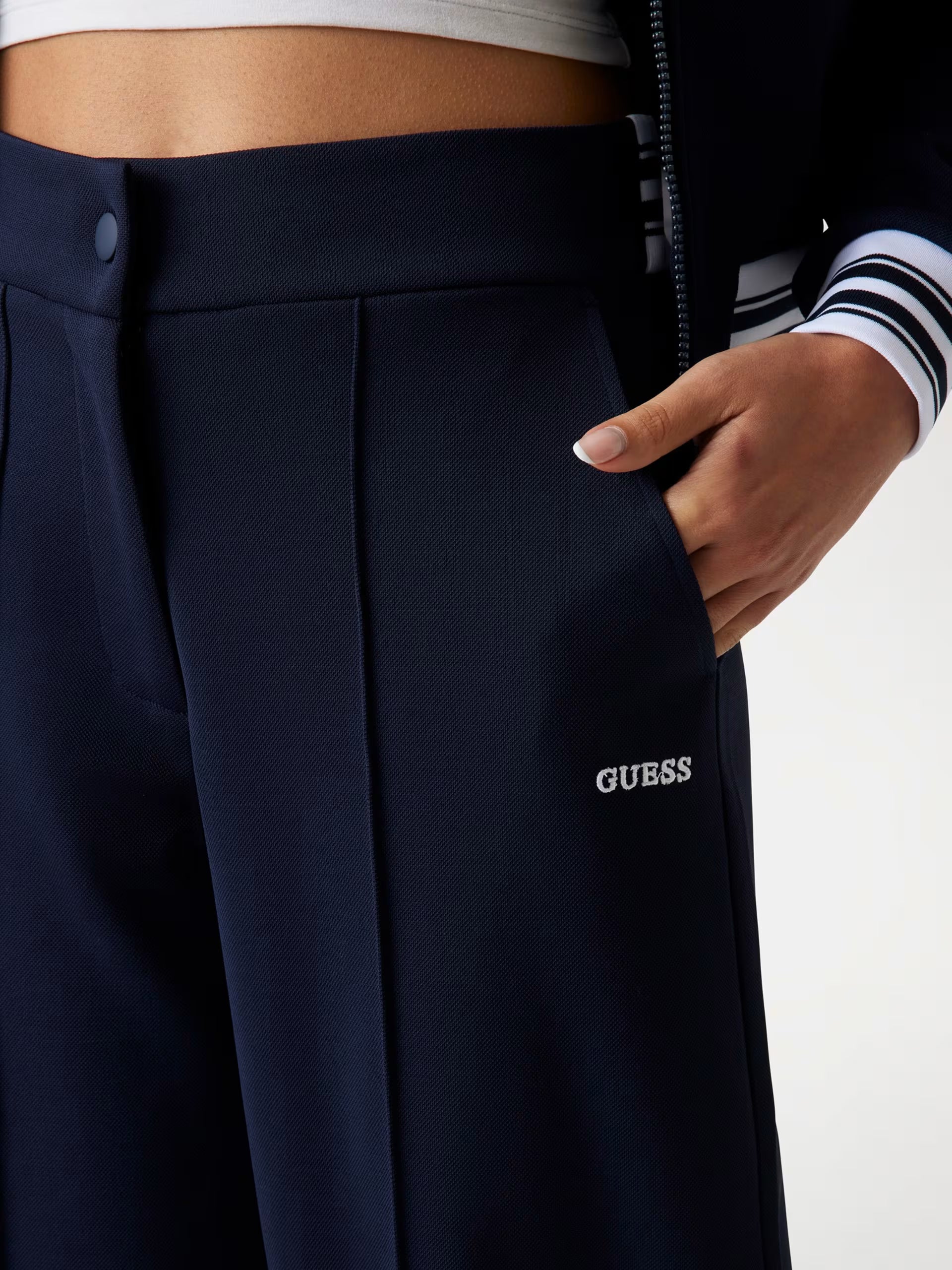 Guess - Pantalone sportivo gamba larga