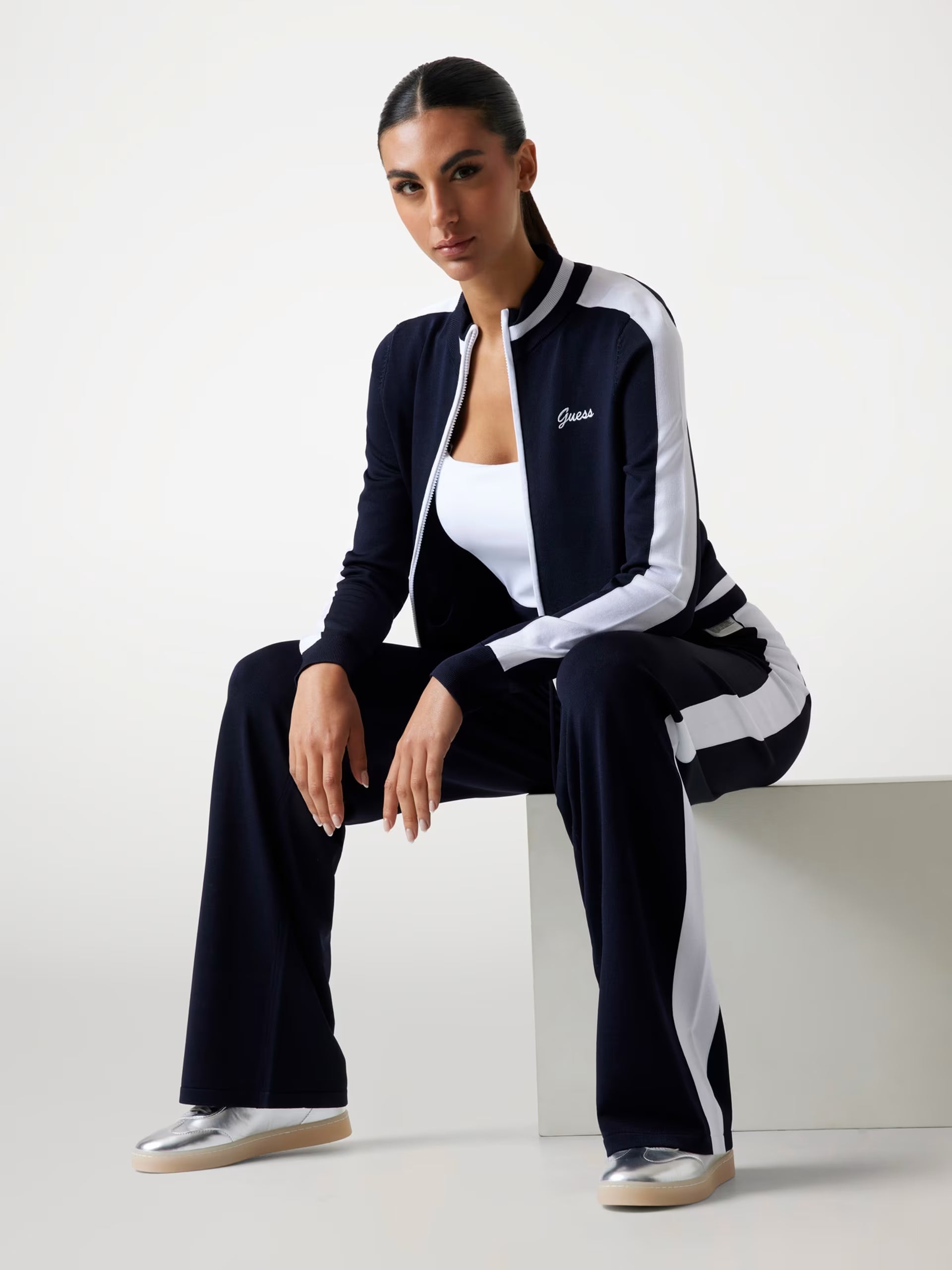 Felpa Guess - Full zip Giacca sportiva