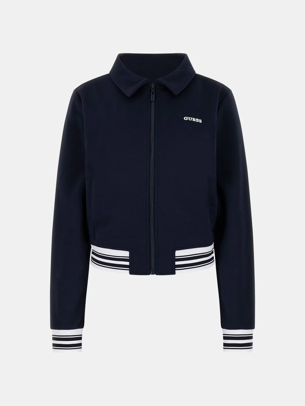 Guess - Felpa con logo e cerniera