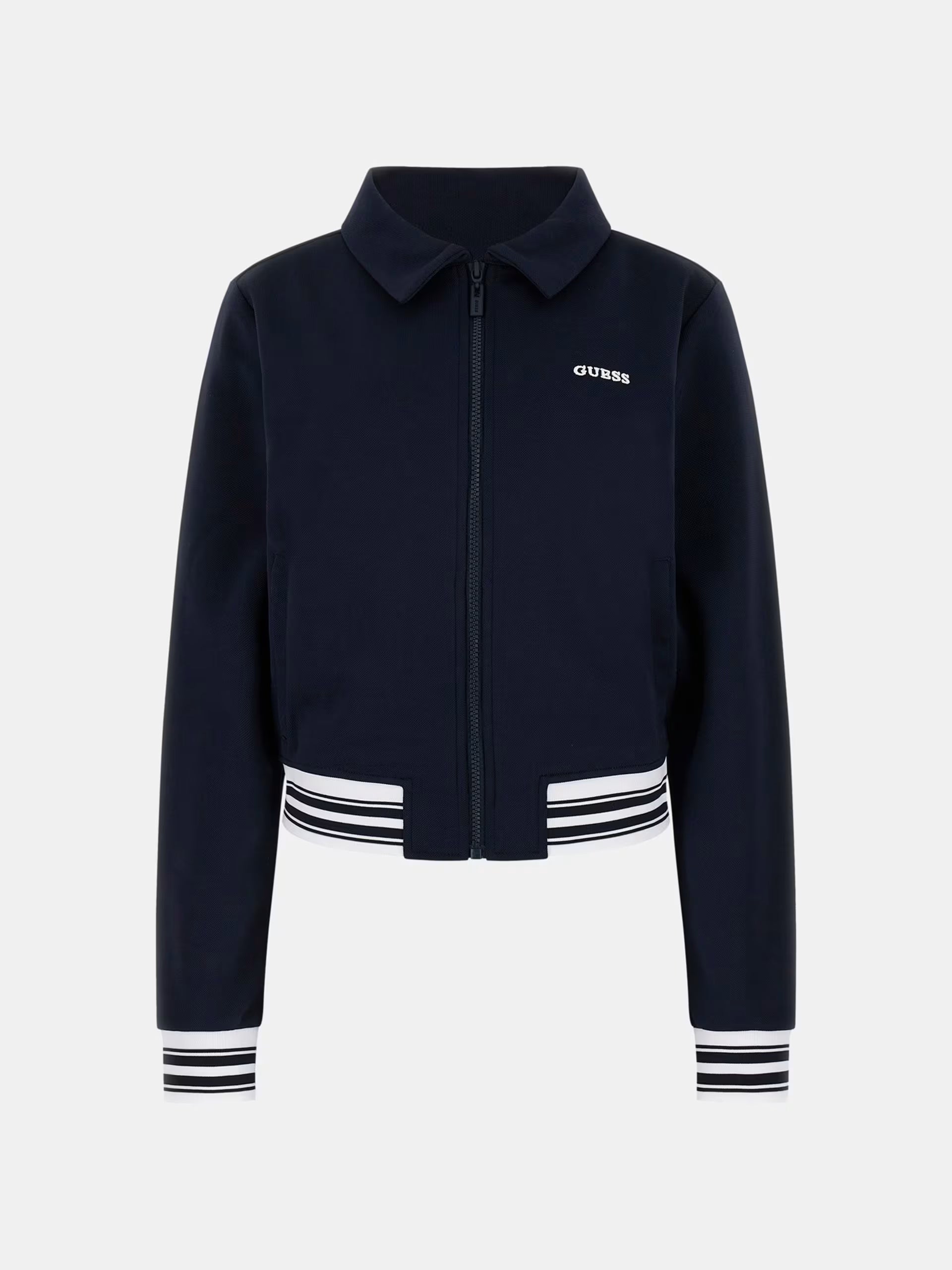 Guess - Felpa con logo e cerniera
