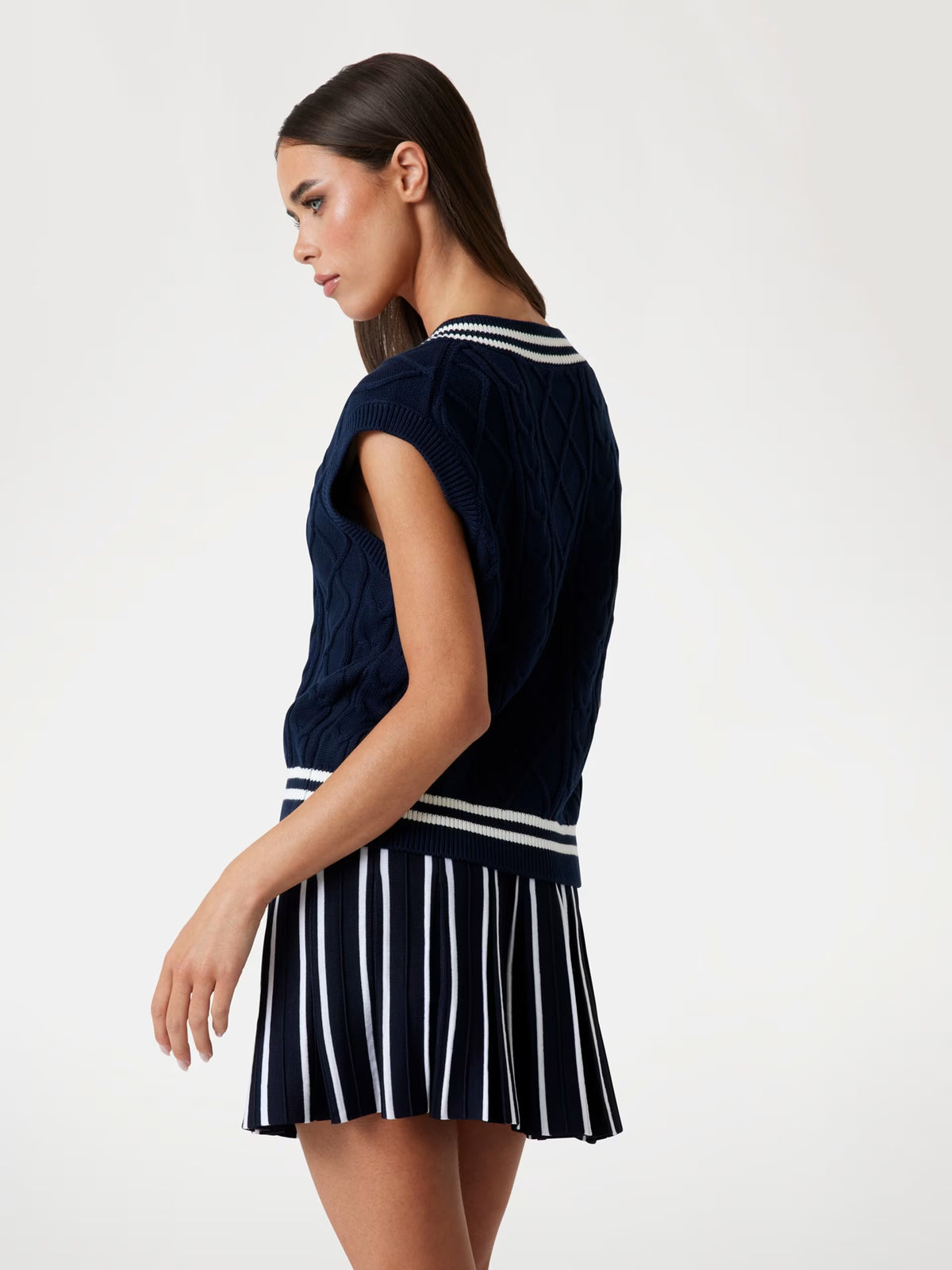 Gilet Guess - Gilet a Trecce Con Scollo a V