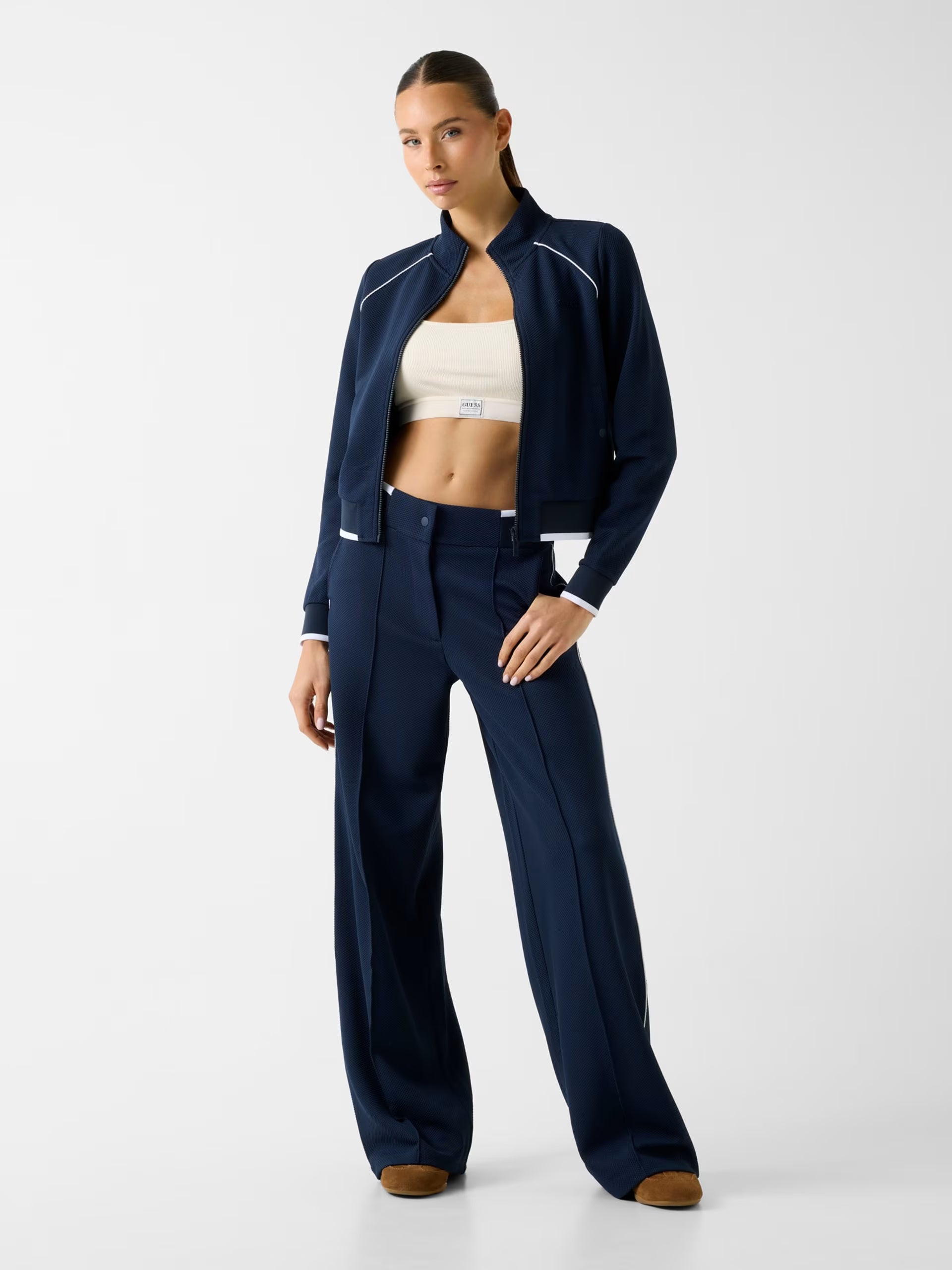 Felpa Guess - Felpa con zip completa