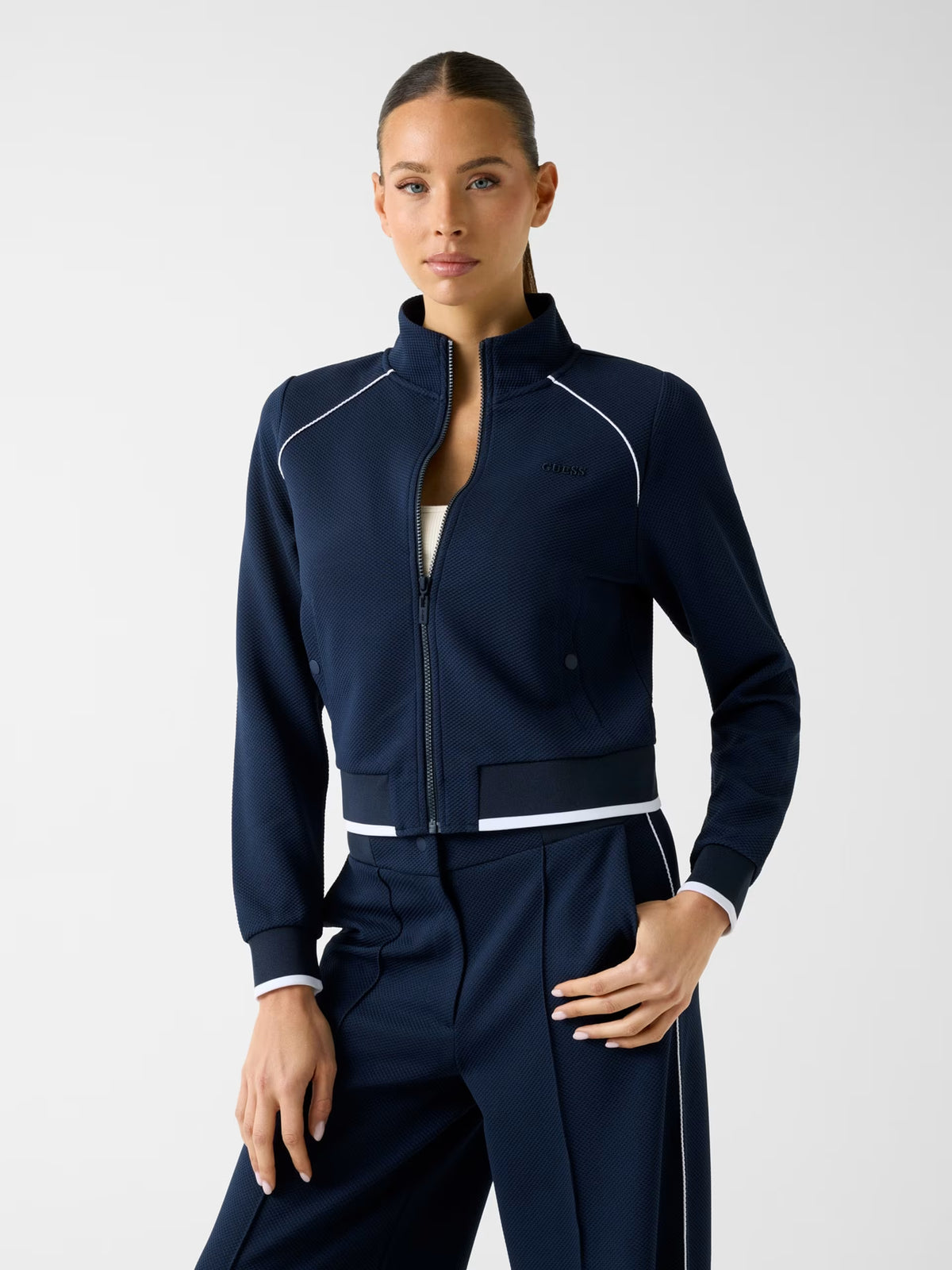Felpa Guess - Felpa con zip completa