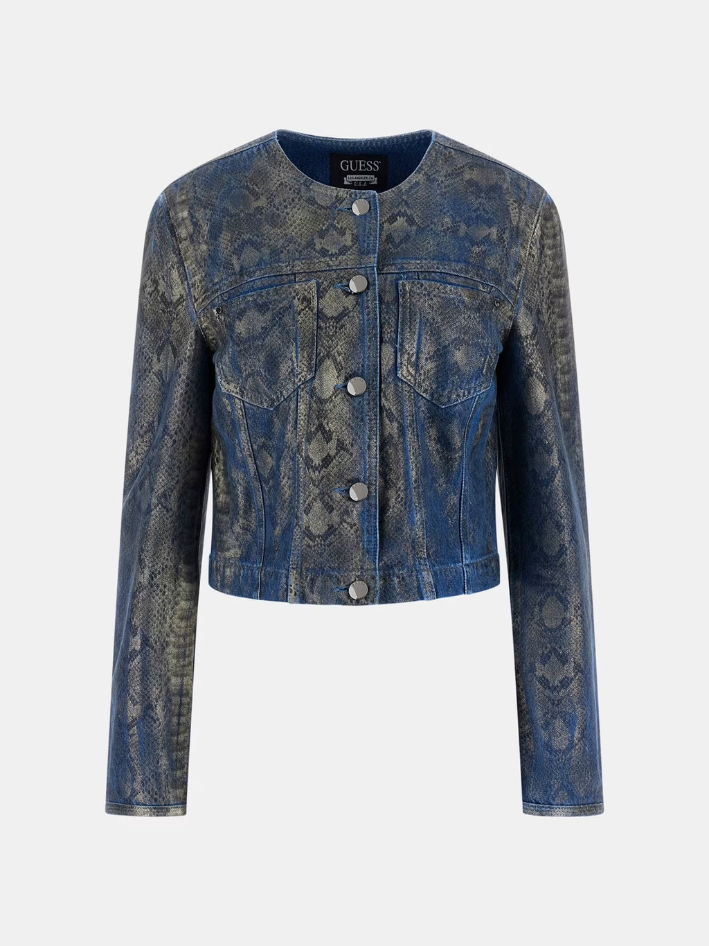 Giacca Guess - Giacca In Denim Stampa Animalier