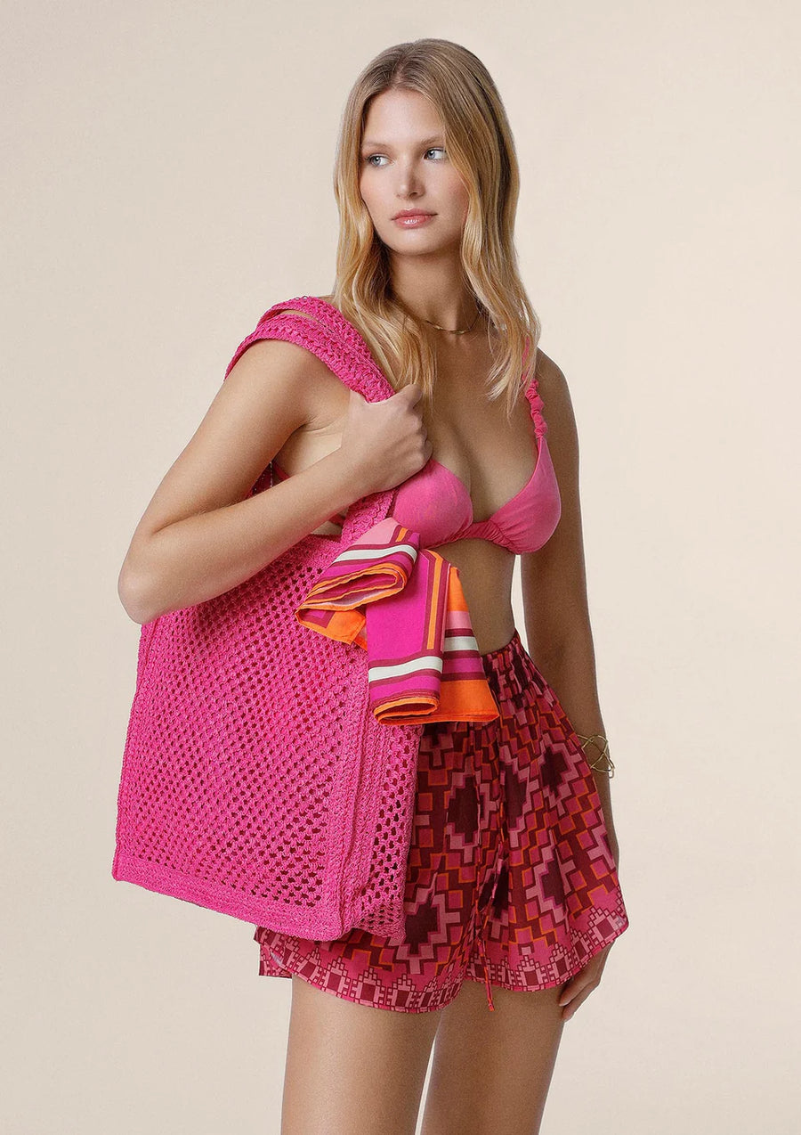 Borsa Beachbag Donna Me Fui Rosa A076-Pk — 3/4