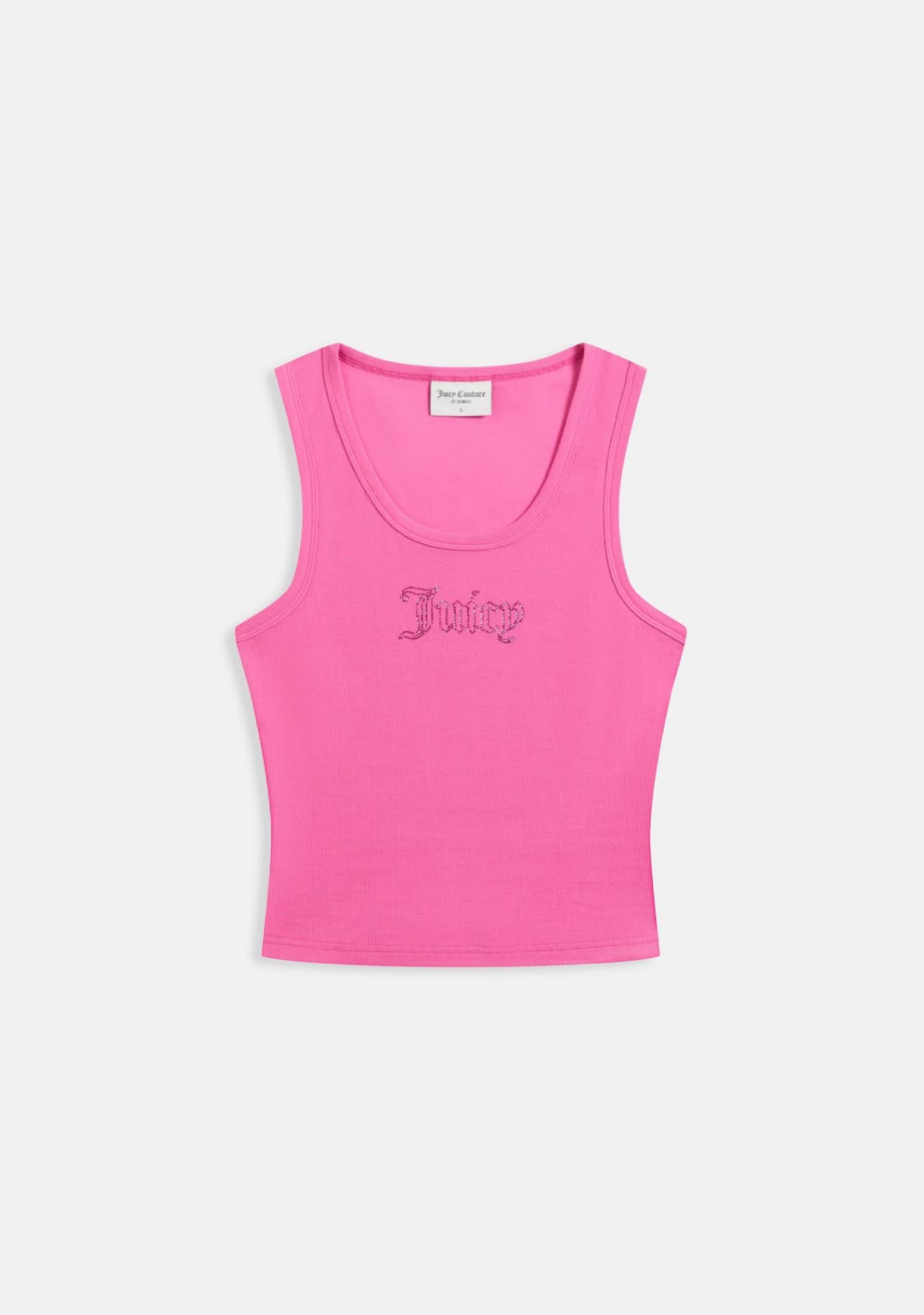 Canotta Sugar  Ribbed 'Juicy' Diamante Tank