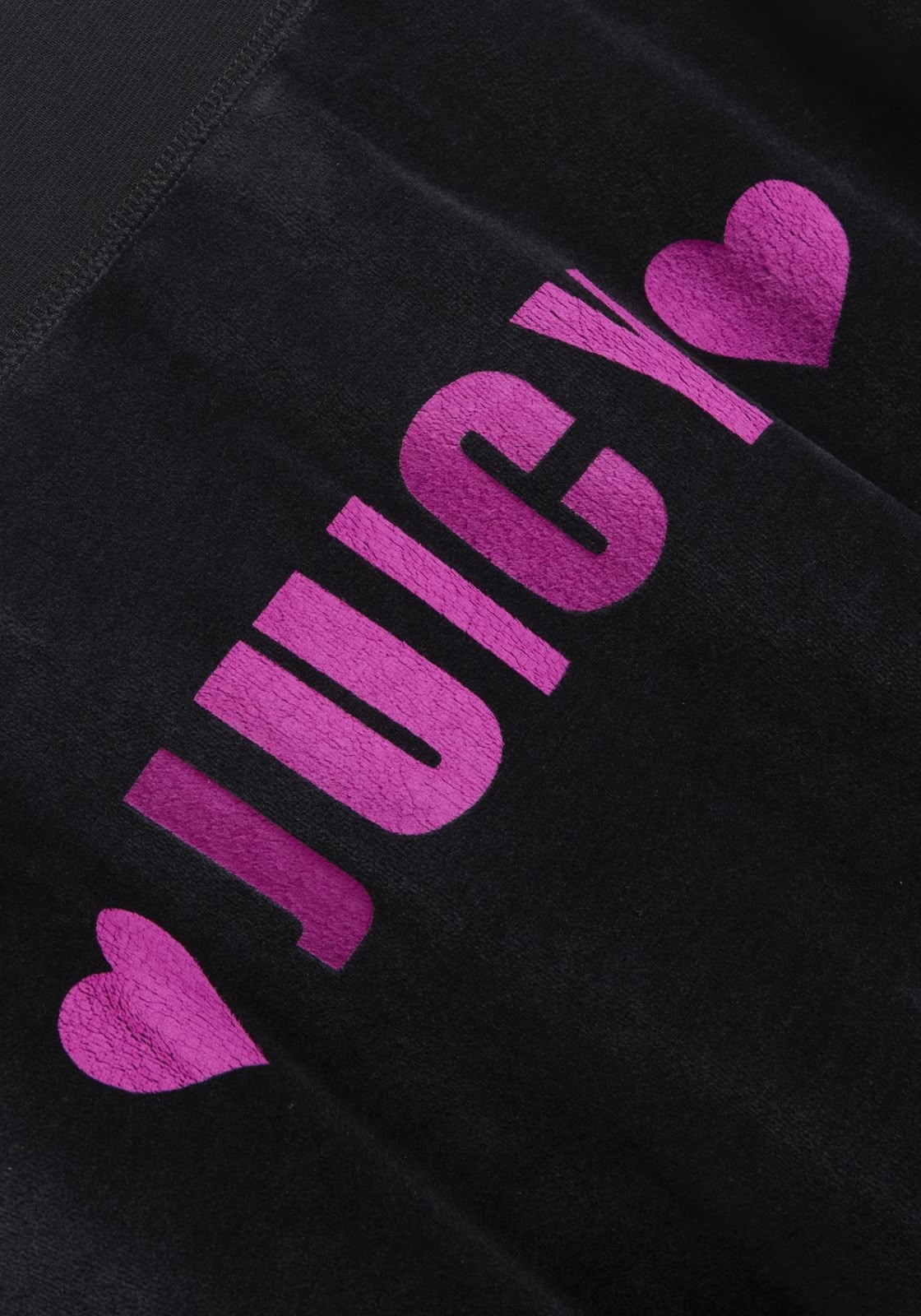 Minigonna Black Velour 'Juicy' Hearts Flippy Skirt