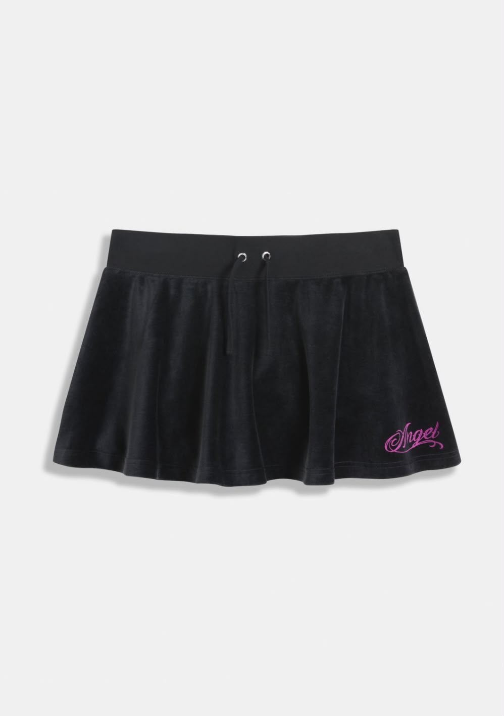 Minigonna Black Velour 'Juicy' Hearts Flippy Skirt