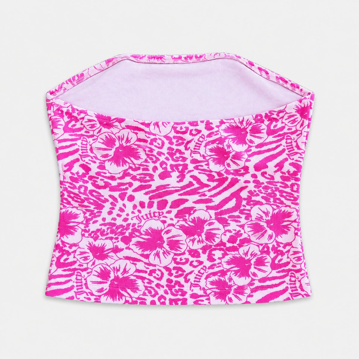 Completo Bandeau Pink Flower Animalier