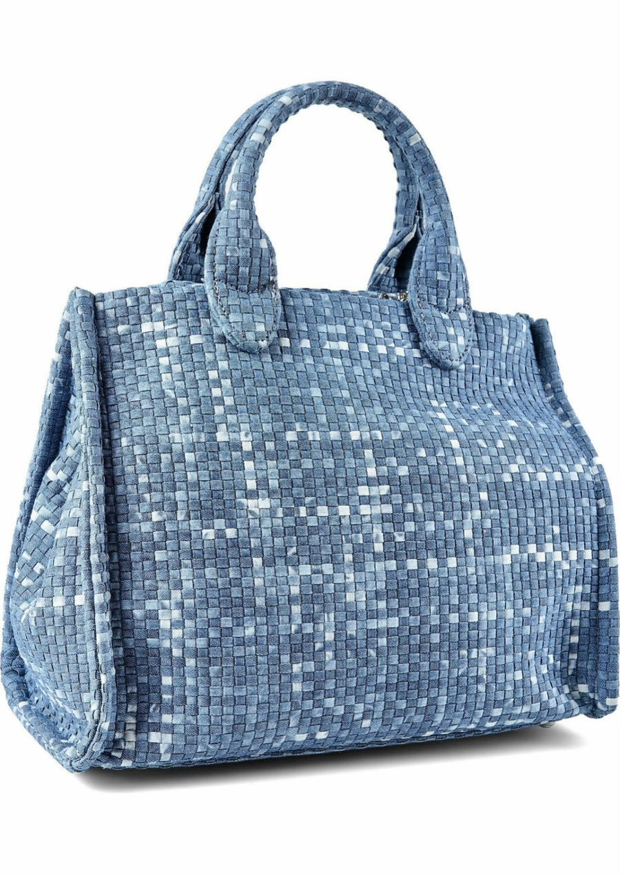 Borsa a Mano Juicy Couture Intrecciata Azzurra con Tracolla Regolabile — 3/3