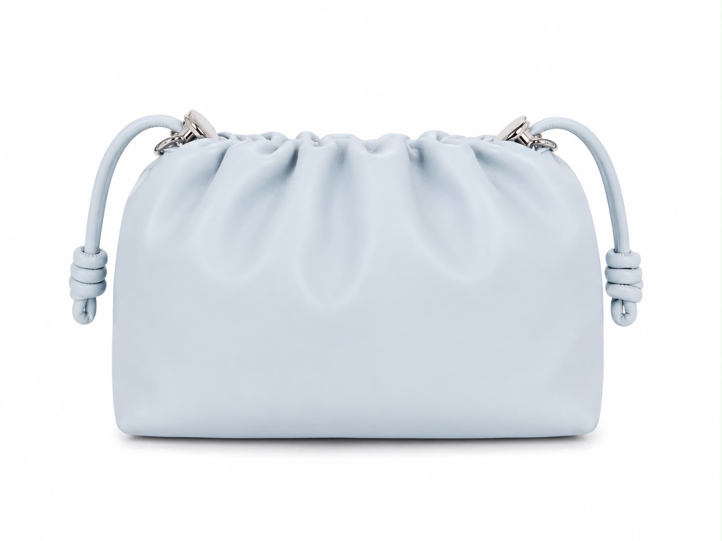 Borsa a Spalla Juicy Couture Celeste con Logo Strass e Catena