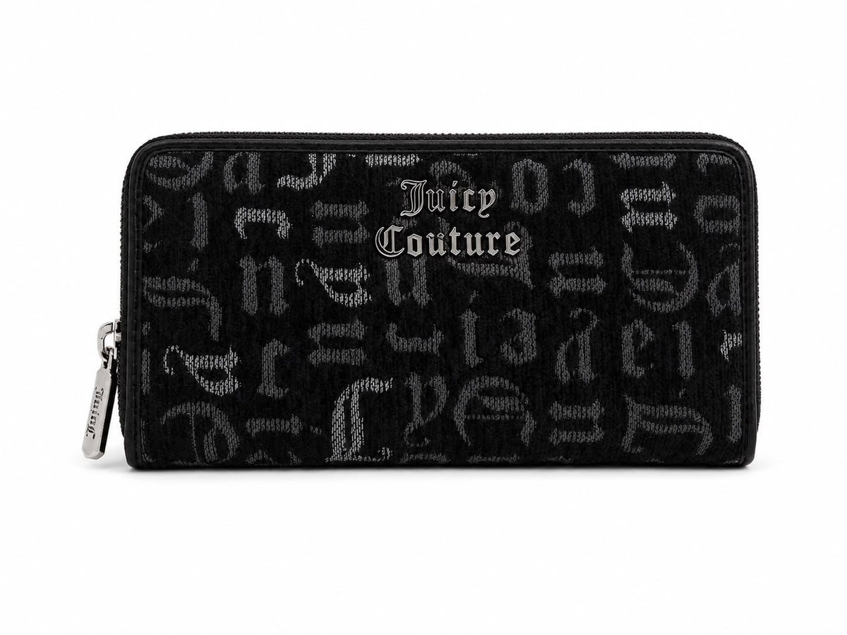 Portafoglio Juicy Couture Nero Monogram con Zip