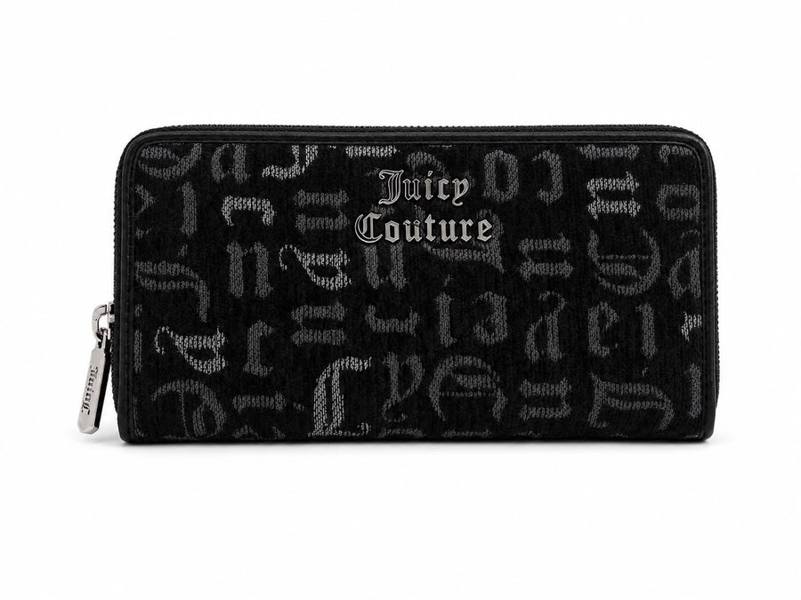 Portafoglio Juicy Couture Nero Monogram con Zip — 1/2