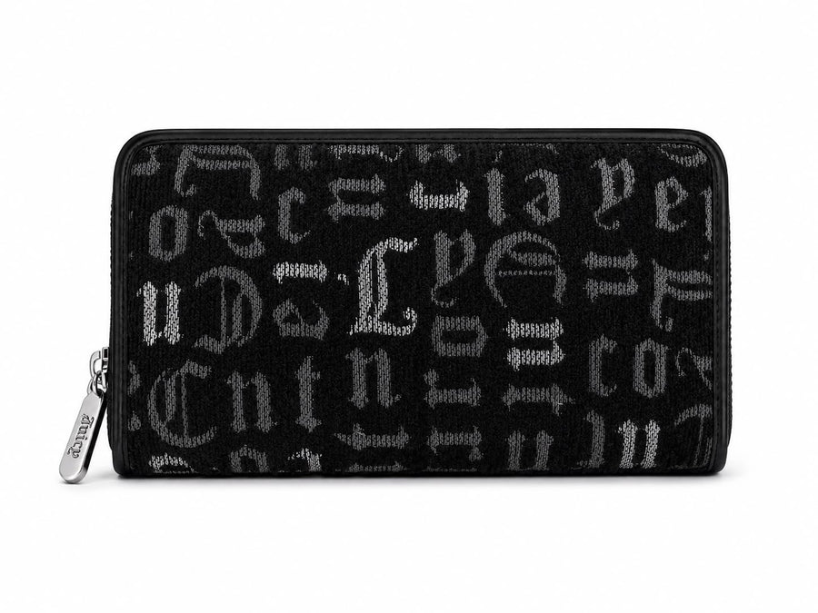 Portafoglio Juicy Couture Nero Monogram con Zip — 2/2