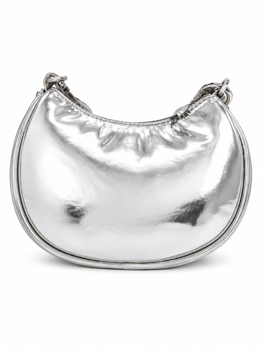 Borsa a Spalla Juicy Couture Argento Metallizzato con Maxi Catena — 2/2