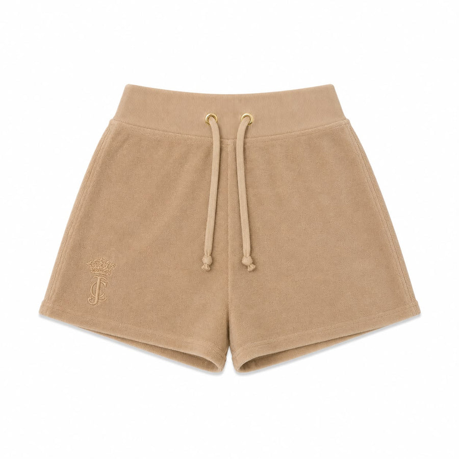 Shorts Donna Juicy Couture in Spugna con Tasche Cargo — 1/4