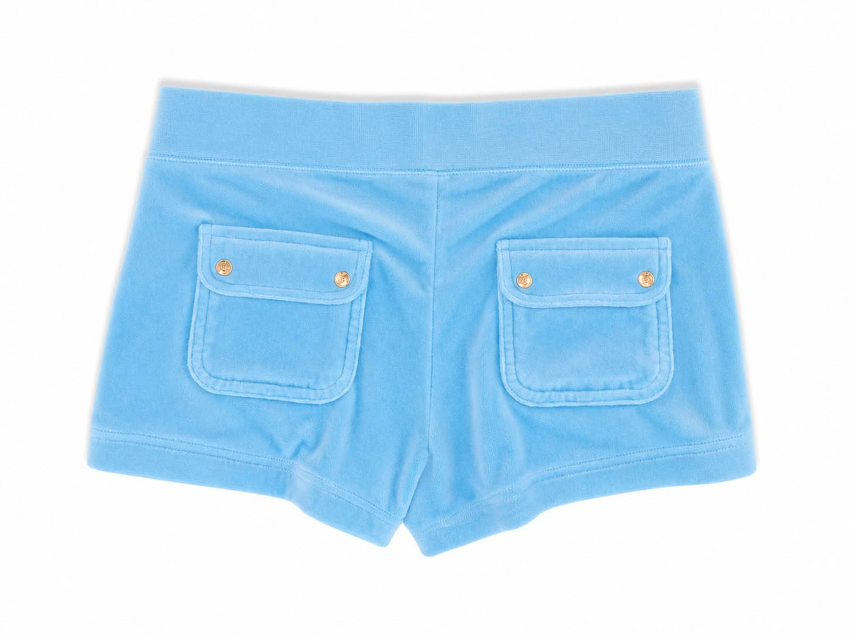 Shorts Donna Juicy Couture in Ciniglia con Logo Ricamato