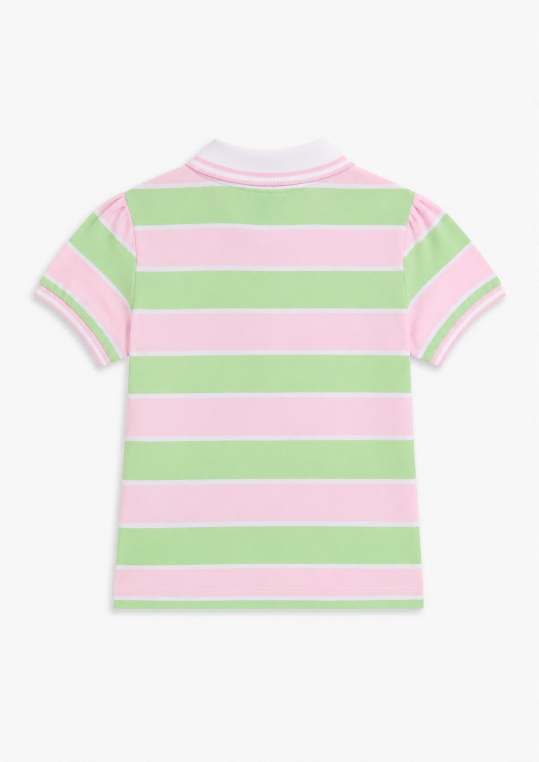 Polo Donna Juicy Couture a Righe Rosa e Verde con Logo Ricamato