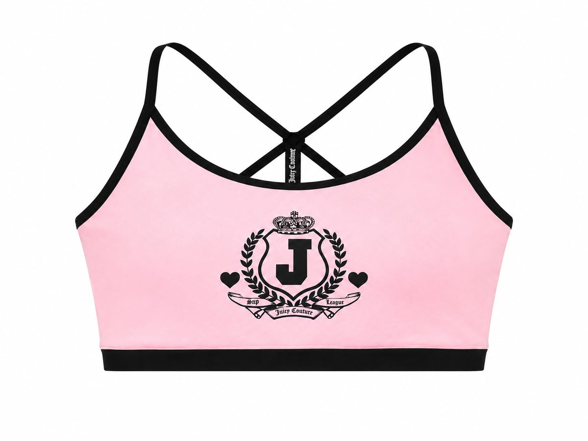 Top Bikini Juicy Couture Nero e Rosa – Stile Iconico e Comfort Quotidiano