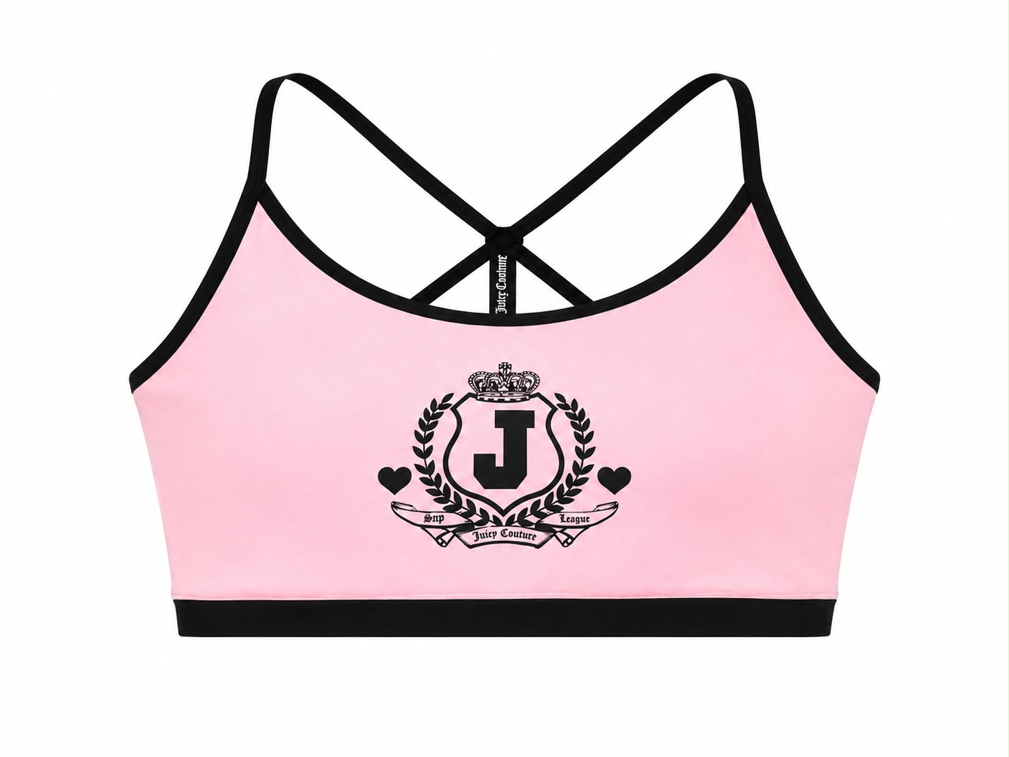Top Bikini Juicy Couture Nero e Rosa – Stile Iconico e Comfort Quotidiano