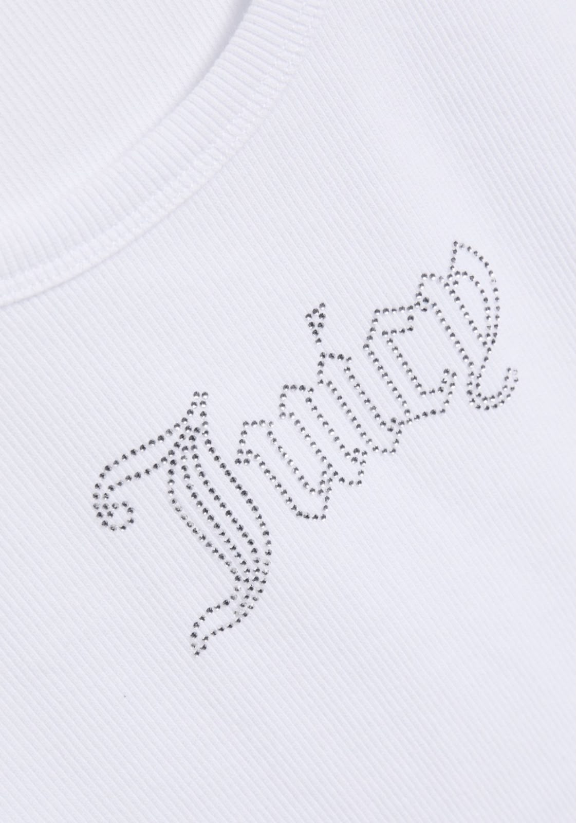 Canotta Sugar  Ribbed 'Juicy' Diamante Tank