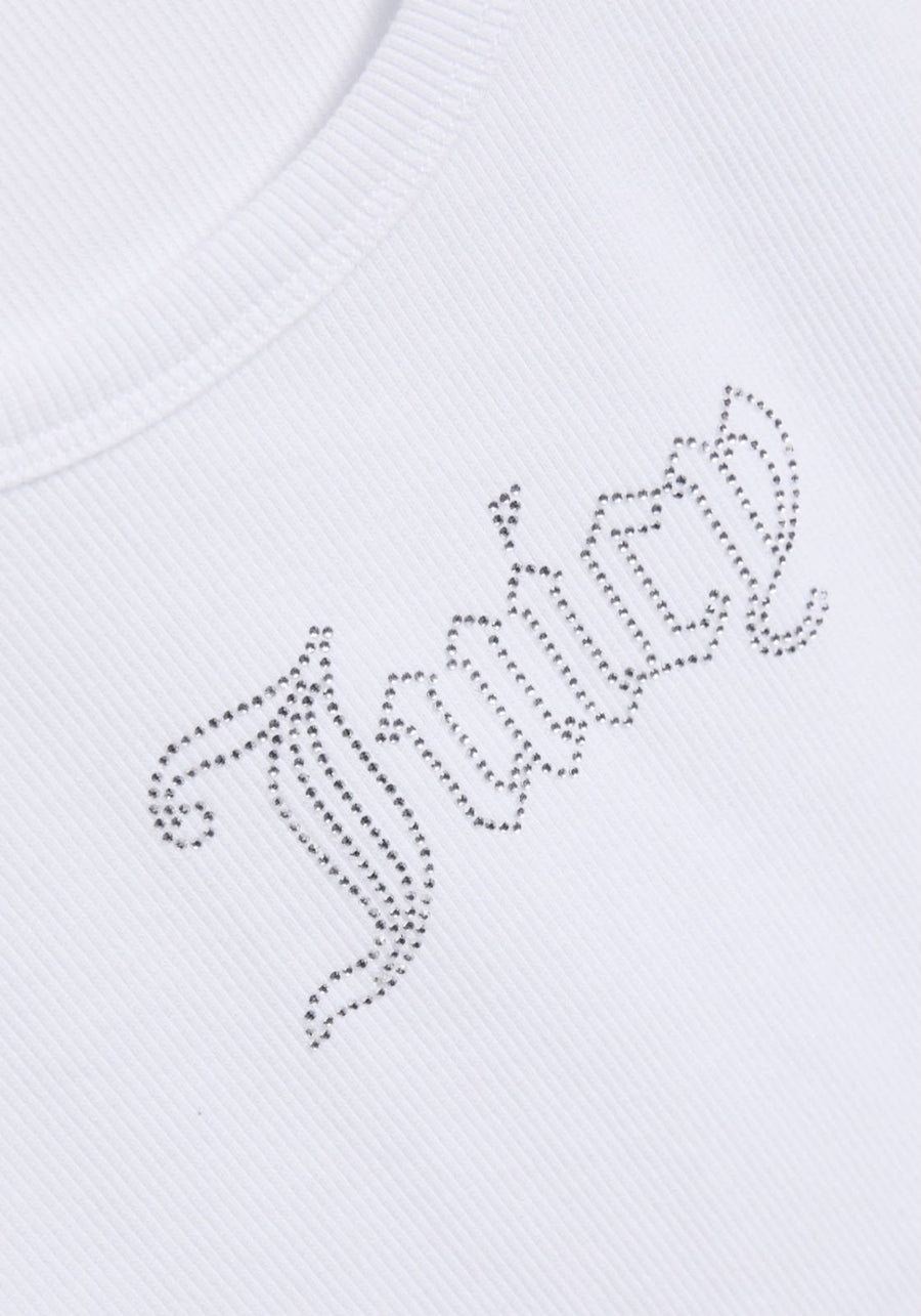 Canotta Sugar  Ribbed 'Juicy' Diamante Tank — 6/12