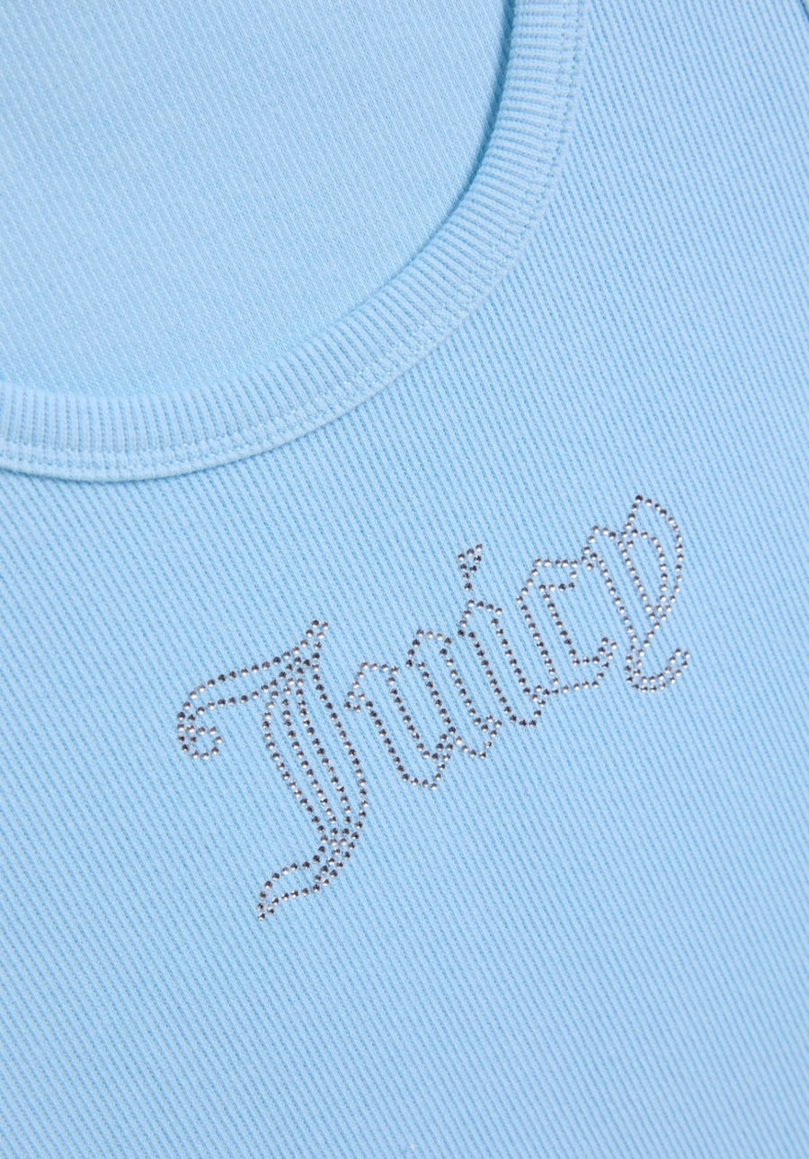 Canotta Sugar  Ribbed 'Juicy' Diamante Tank — 9/12
