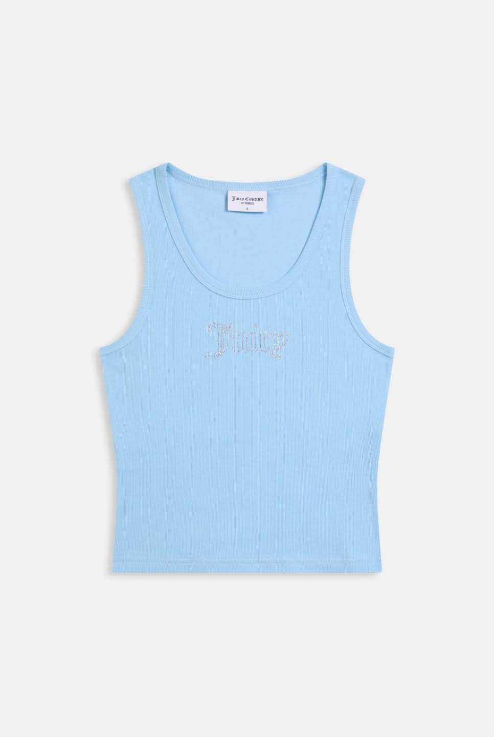 Canotta Sugar  Ribbed 'Juicy' Diamante Tank