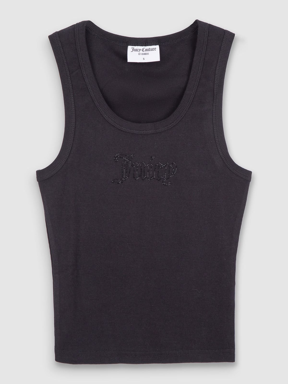 Canotta Sugar  Ribbed 'Juicy' Diamante Tank
