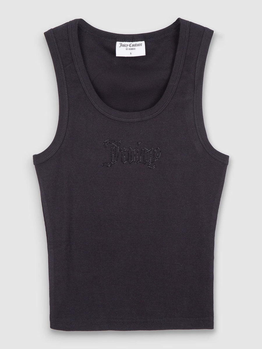Canotta Sugar  Ribbed 'Juicy' Diamante Tank — 4/12