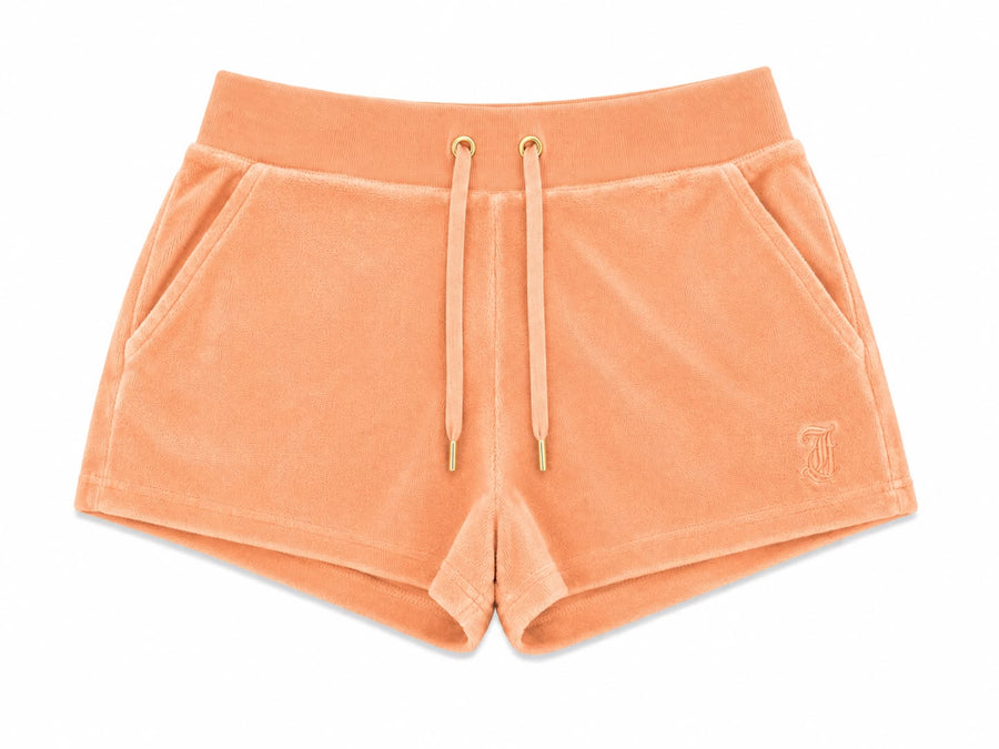 Shorts Donna Juicy Couture in Ciniglia con Logo Ricamato — 4/4