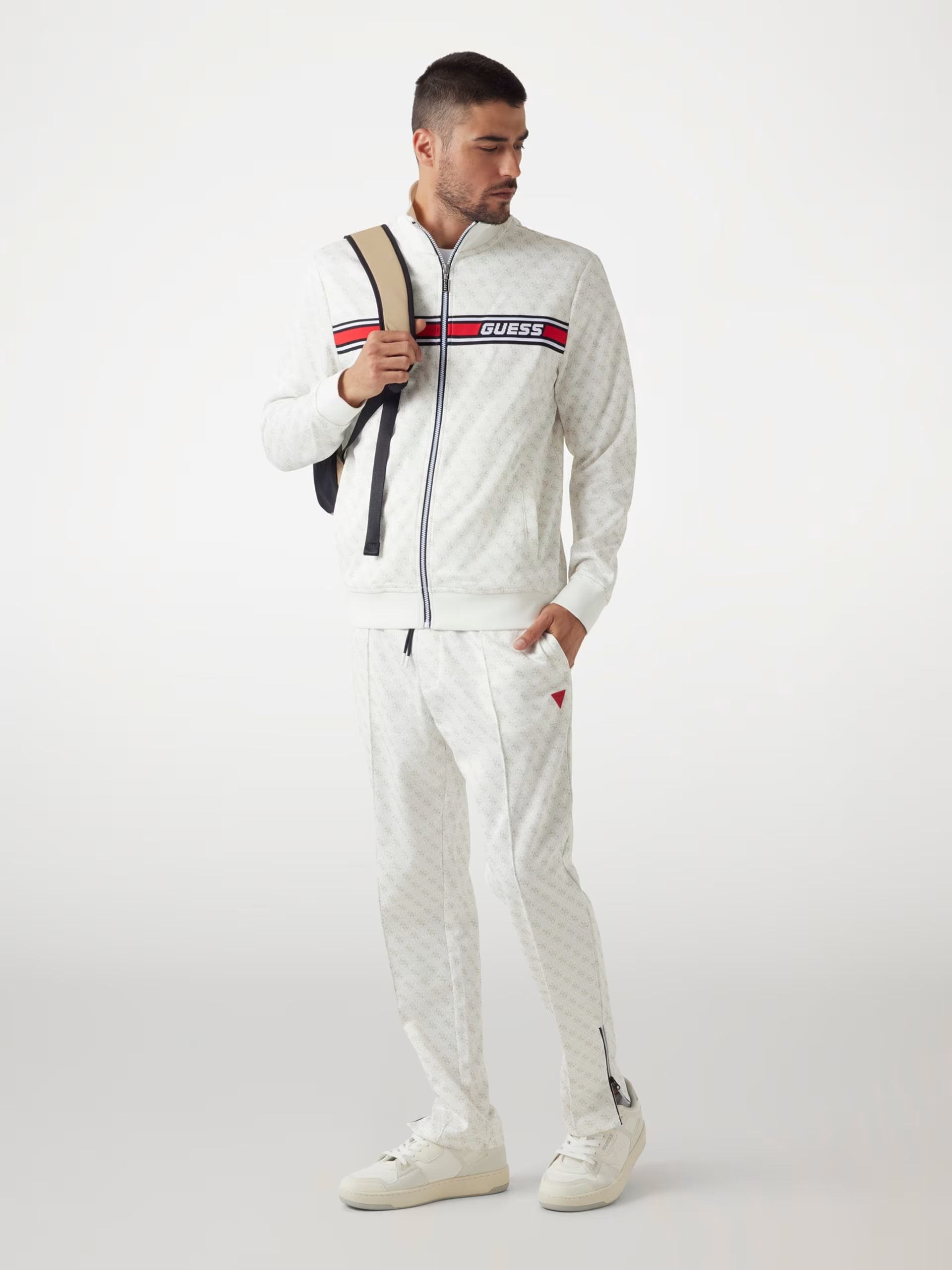 Guess - Pantalone jogger logo all over