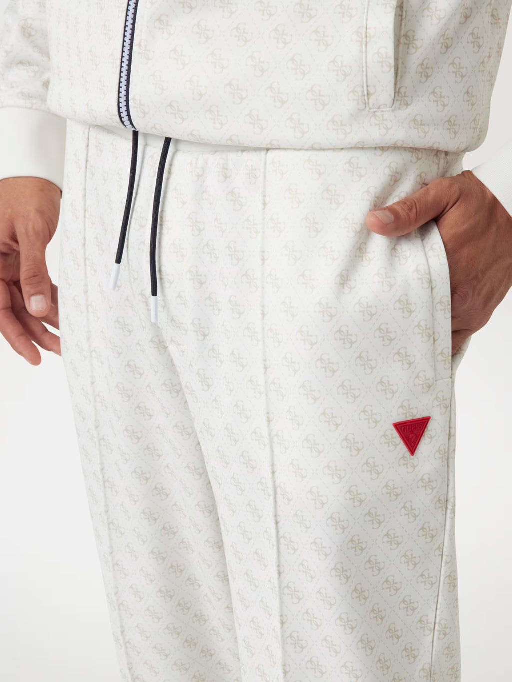 Guess - Pantalone jogger logo all over
