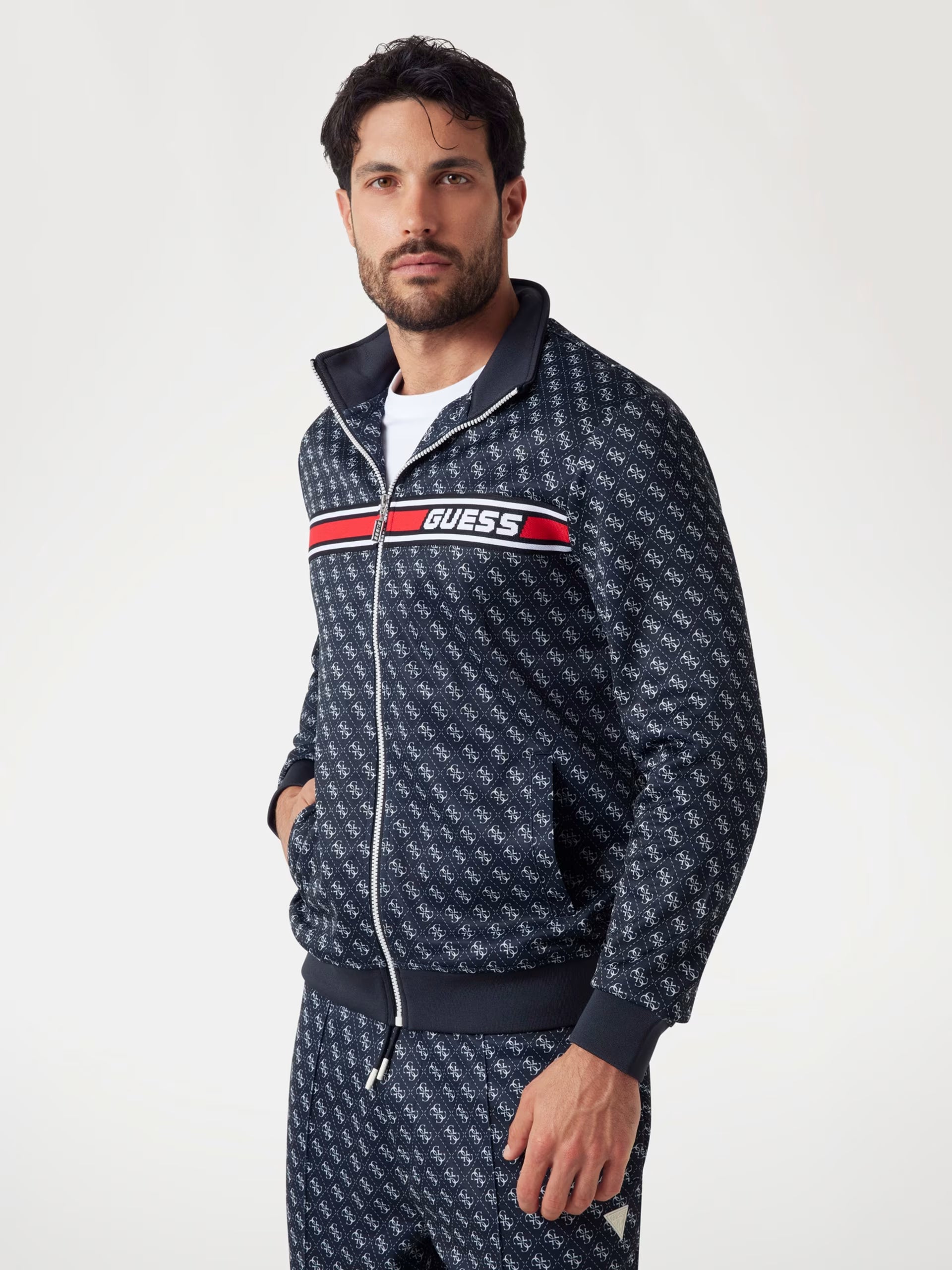 Felpa Guess - Felpa Logo All Over