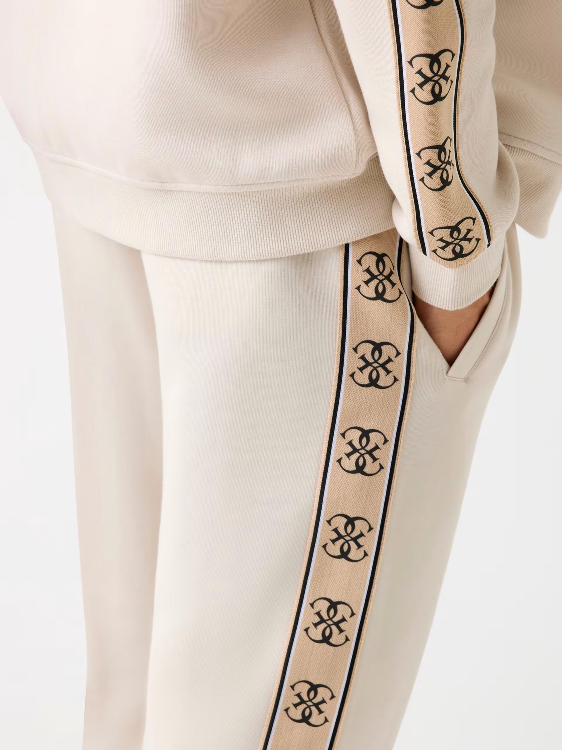 Guess - Pantaloni jogger logo laterale