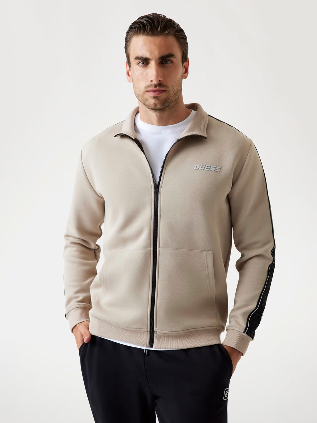 Felpa Guess - Felpa con logo laterale