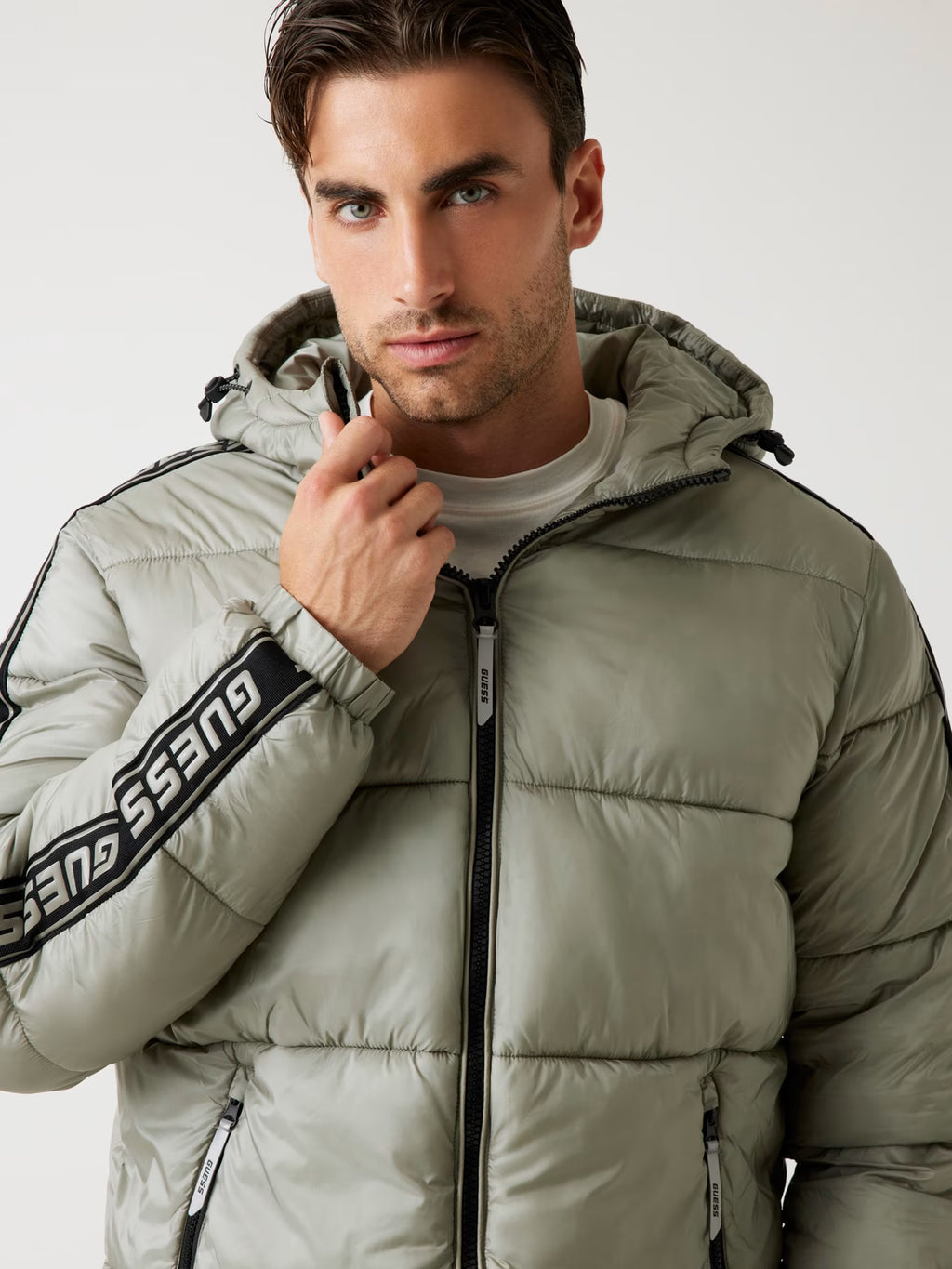 Giubbotto Guess - Giacca Piumino Cappuccio