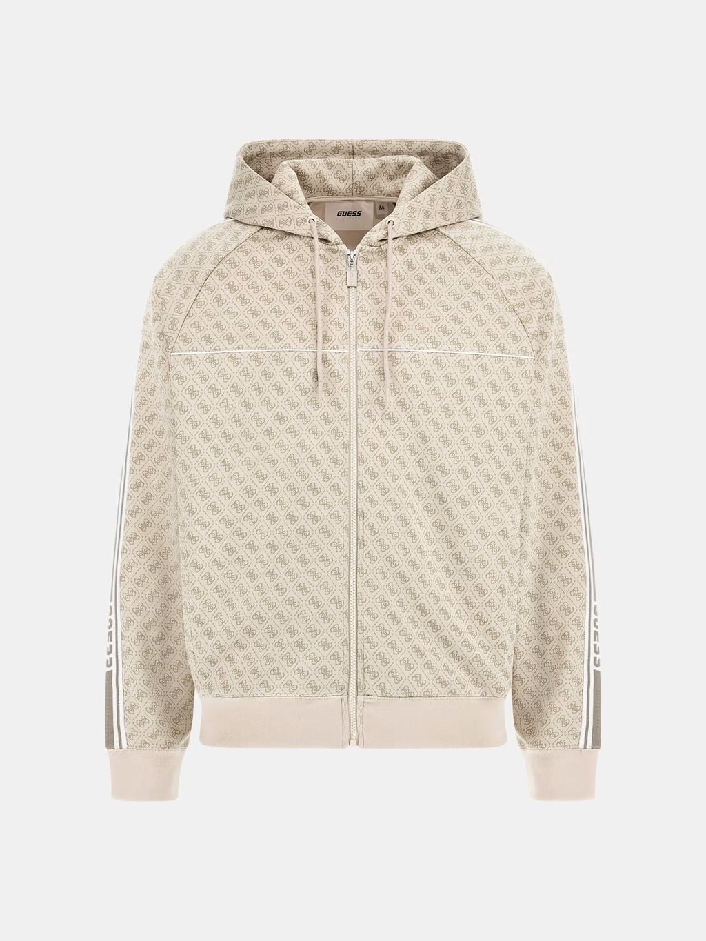 GUESS - Felpa con zip intera logo 4G