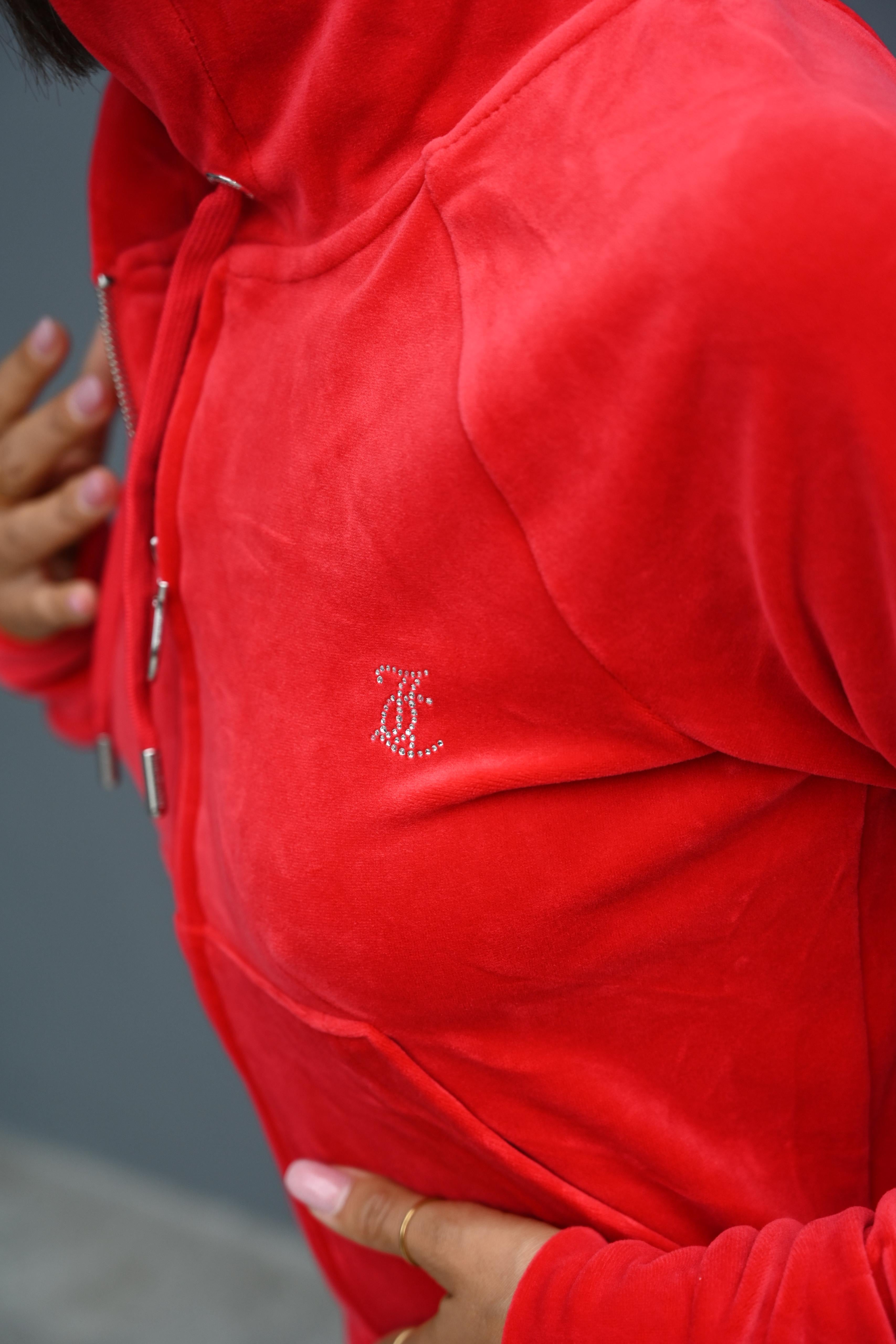 JUICY COUTURE - FELPA CON CAPPUCCIO FULL ZIP MADISON TOREADOR