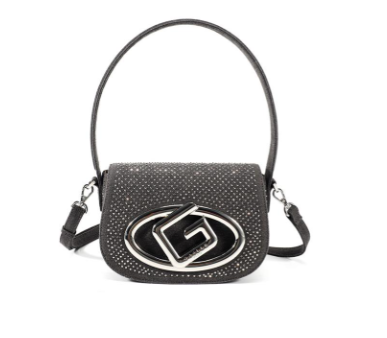 Borsa Gaelle - Reg Shoulder Strap Ddenim Con Strass Maxi