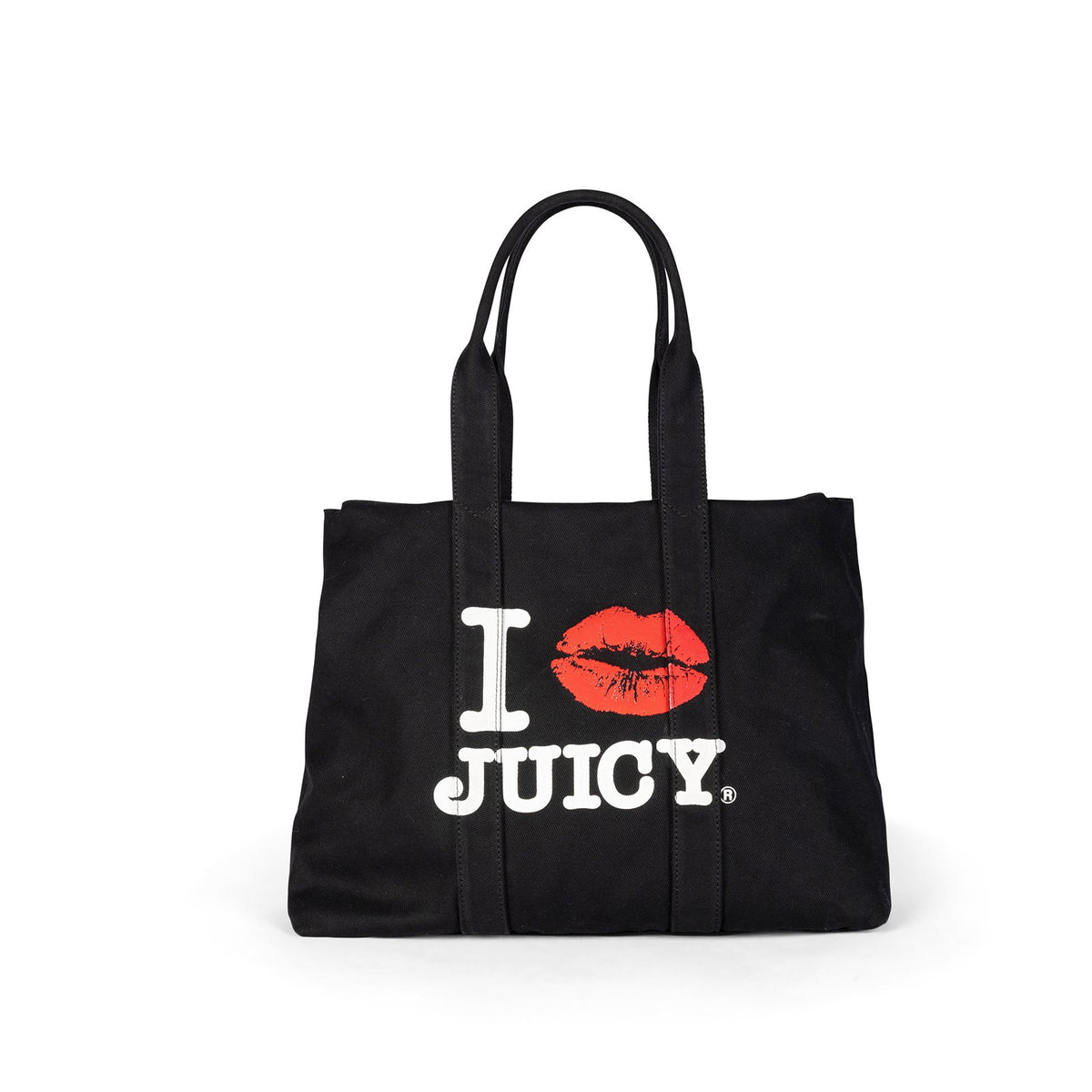 Borsa Shopper Juicy Couture "I ❤️ Juicy" Nera con Pochette Interna
