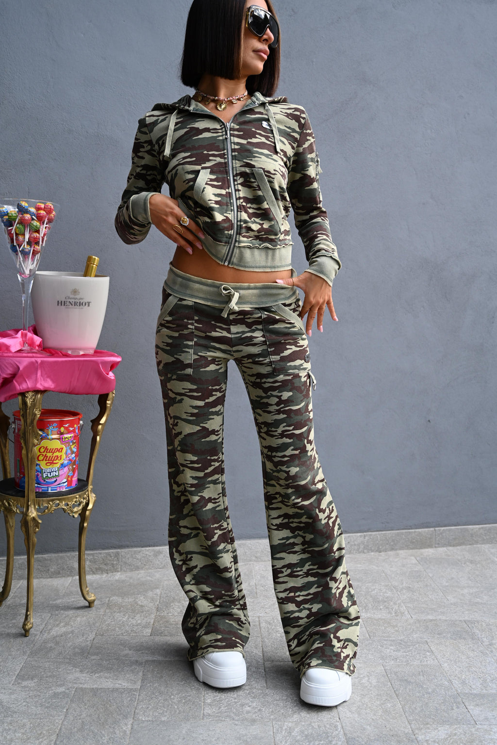 JUICY COUTURE - PANTALONE A VITA BASSA HARRISBURG CAMO